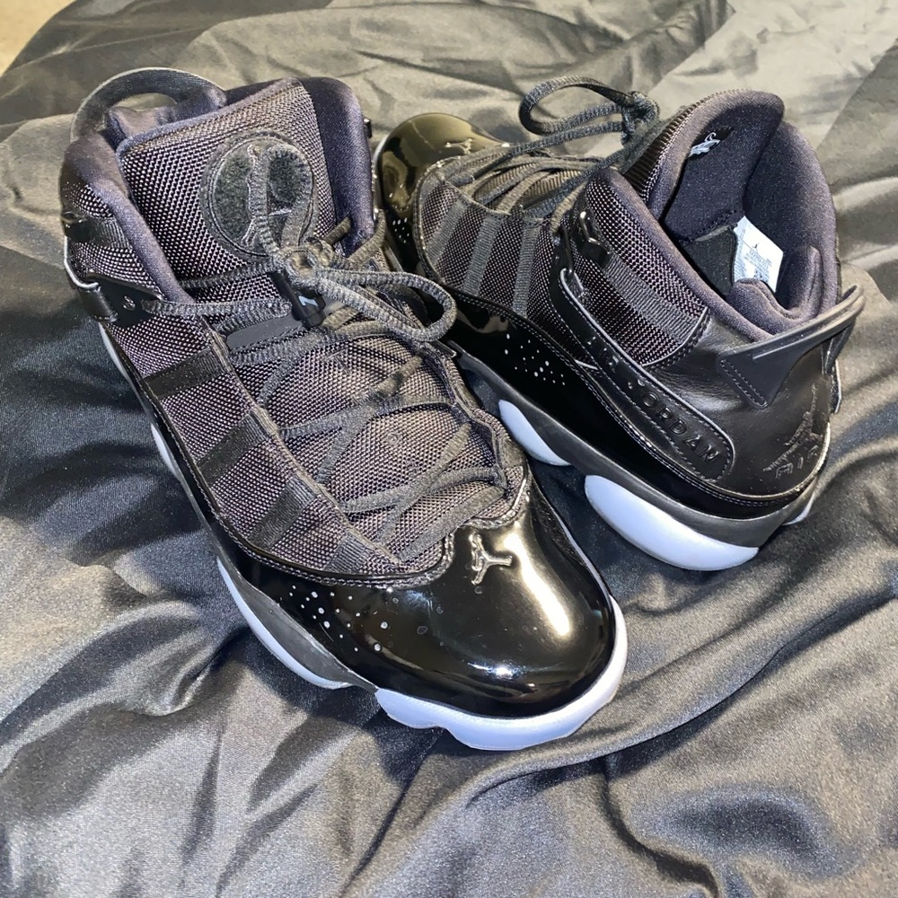 Black Jordan 6 Rings Black Ice